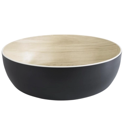 Schale Frida, Ø 30 cm, H: 9.5 cm, schwarz-braun, Melamin, 470 cl_1
