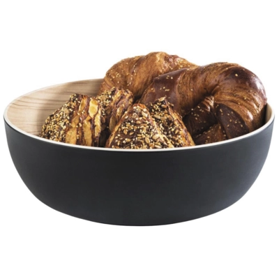 Schale Frida, Ø 30 cm, H: 9.5 cm, schwarz-braun, Melamin, 470 cl_2