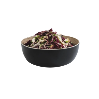 Schale Frida, Ø 21.5 cm, H: 7.5 cm, schwarz-braun, Melamin, 180 cl_2