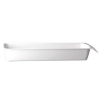 GN 2/4 Schale Cascade weiss, 53x16.2cm, H: 7.5cm, 3.65 Liter
