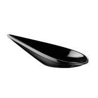 Cuillère finger food Drop, 10.5 x 5.5 cm,  H: 3 cm, mélamine, noir
