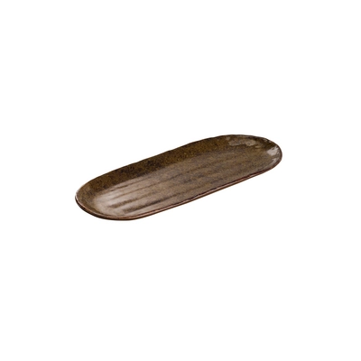 Tablett / Sushiboard UMI, 28.5 x 11.5 cm,  H: 2 cm, Melamin, braun_1