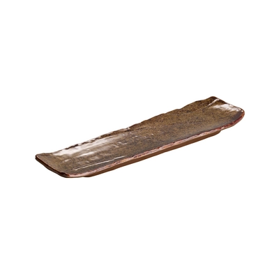 Tablett / Sushiboard UMI, 35 x 10 cm, H: 3 cm,  Melamin, braun_1