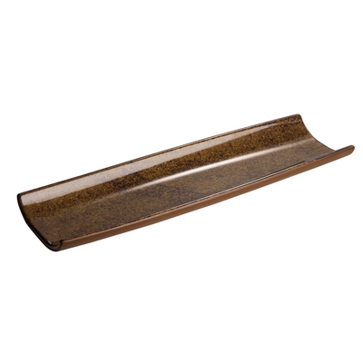 Tablett / Sushiboard UMI, 41 x 13 cm, H: 3 cm,  Melamin, braun_1