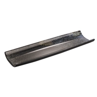 Tablett / Sushiboard UMI, 41 x 13 cm, H: 3 cm,  Melamin, schwarz