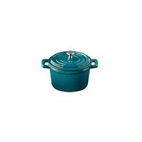 Mini cocotte 5 Stars, Ø 11 cm, H: 6.5 cm,  35 cl, fonte, turquoise