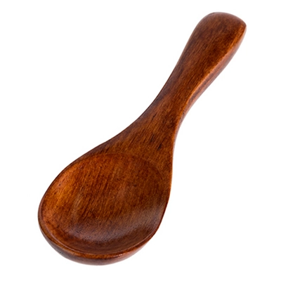 Cuillère en bois Nanmu, M: 3.5 x 3 cm, L: 10 cm _1
