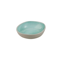 Schale Cala, 15 x 13.5 cm, H: 4.5 cm, 250 ml,  Melamin, innen grün, aussen grau