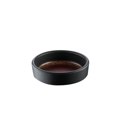 Schale Kaya, Ø 8 cm, H: 2.5 cm, Melamin,  innen braun, aussen grau_1