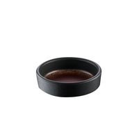 Schale Kaya, Ø 8 cm, H: 2.5 cm, Melamin,  innen braun, aussen grau