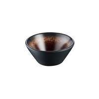 Schale Kaya, Ø 8.5 cm, H: 3.5 cm, Melamin,  innen braun, aussen grau