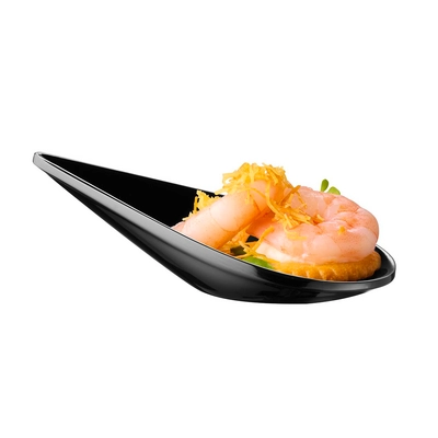 Cuillère finger food Drop, 10.5 x 5.5 cm,  H: 3 cm, mélamine, noir_2