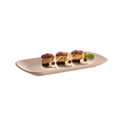 Nero GN 1/3 Tablett, 32.5 x 17.6 cm, H: 2.5 cm,  sand, Melamin_2