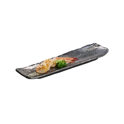 Tablett / Sushiboard UMI, 35 x 10 cm, H: 3 cm,  Melamin, schwarz_2