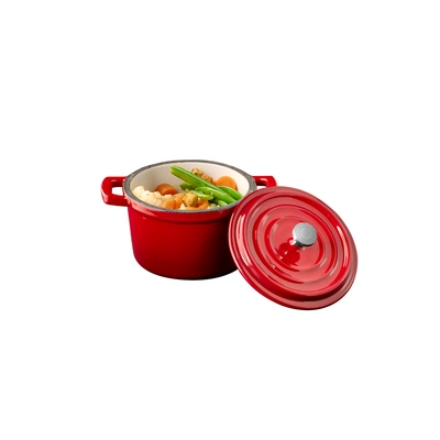 Mini cocotte 5 Stars, Ø 11 cm, H: 6.5 cm,  35 cl, fonte, rouge_2