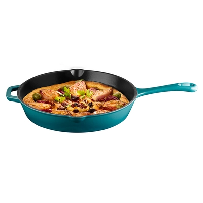 Poêle à frire et de service 5 Stars, Ø 29 cm,  H: 5.5 cm, 2 litres, fonte, turquoise_2