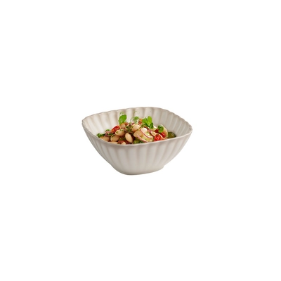 Schale Arumi, 19 x 19 cm, H: 8 cm, 1.1 Liter,  Melamin, weiss / beige_2