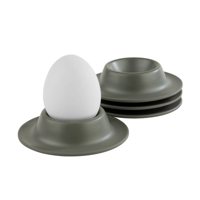 Eierbecher, Eggy, 4er Set, Ø 8.5 cm, H: 2 cm,  Melamin, grau_2