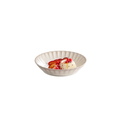 Teller tief Arumi, Ø 22.5 cm, H: 4.5 cm,  0.8 Liter, Melamin, weiss / beige_2