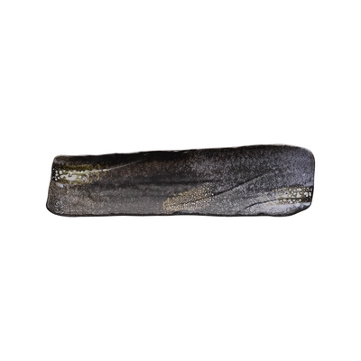Tablett / Sushiboard UMI, 35 x 10 cm, H: 3 cm,  Melamin, schwarz_3