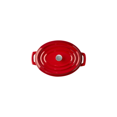 Mini cocotte 5 Stars avec couvercle,  14.5 x 11 cm, H: 6.5 cm, 45 cl, fonte, rouge_3