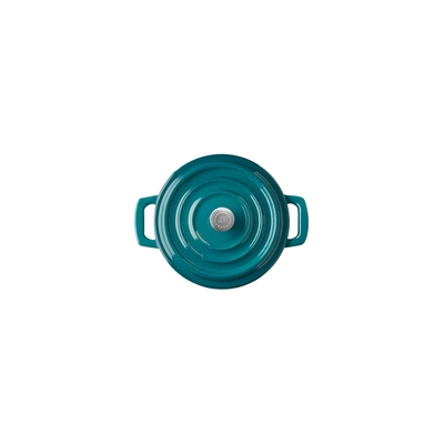 Mini cocotte 5 Stars, Ø 11 cm, H: 6.5 cm,  35 cl, fonte, turquoise_3