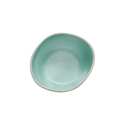 Schale Cala, 16 x 14.5 cm, H: 7 cm, 700 ml,  Melamin, innen grün, aussen grau_3