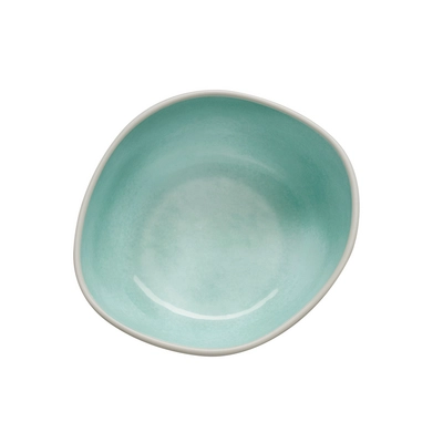 Schale Cala, 20 x 18.5 cm, H: 8.5 cm, 1.2l,  Melamin, innen grün, aussen grau_3
