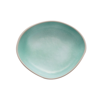 Schale Cala, 20.5 x 18 cm, H: 4.5 cm, 500 ml,  Melamin, innen grün, aussen grau_3