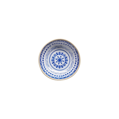 Schale Floryn,  Ø 19 cm, H: 5 cm, 0.45l,  Melamin, innen blau / weiss, aussen beige_3