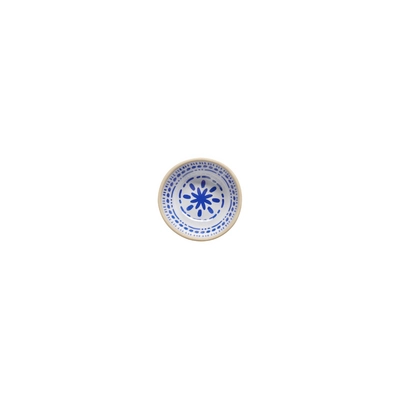 Schale Floryn,  Ø 8 cm, H: 3 cm, 50 ml,  Melamin, innen blau / weiss, aussen beige_3