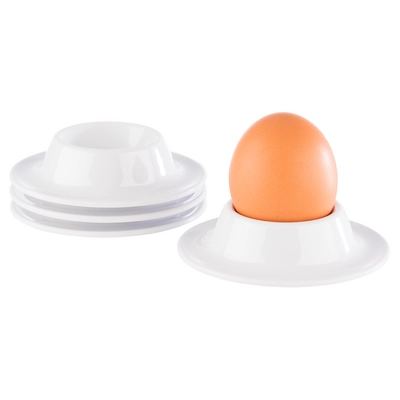 Eierbecher, Eggy, 4er Set, Ø 8.5 cm, H: 2 cm,  Melamin, weiss_2