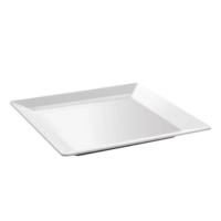 Pure Teller flach quadratisch, 37 x 37 cm,  Melamin, weiss