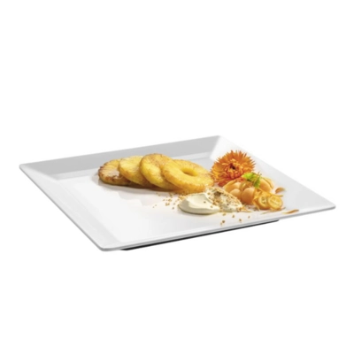 Pure Teller flach quadratisch, 37 x 37 cm,  Melamin, weiss_2