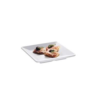Pure Teller flach quadratisch, 18 x 18 cm,  Melamine, weiss_2
