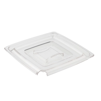 Deckel Pure, 25 x 25 cm, H: 1.5 cm SAN, mit Löffelaussparung_1