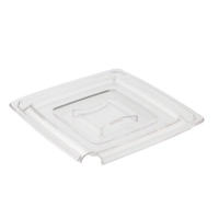 Deckel Pure, 25 x 25 cm, H: 1.5 cm SAN, mit Löffelaussparung
