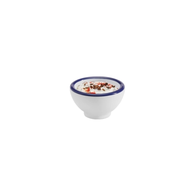 Bol Pure, Ø 5.5 cm, H: 4 cm, blanc bord bleu,  2 cl_2