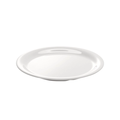 Teller flach Pure, Ø 22.5 cm, Melamin, weiss                 _1