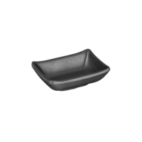 Schale Zen, 9 x 7 cm, H: 2.5 cm, 0.05l, Melamin, schwarz, Steinoptik