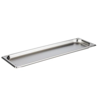 GN 2/4 Basic Plaque à glisser, inox, H: 20 mm 530 x 162 mm