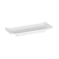 Tablett, Sushiboard Zen, 22.5 x 9.5 cm, H: 3 cm Melamin, weiss, Steinoptik