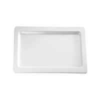 GN 1/2 Plateau Apart blanc 32.5 x 26.5cm, H: 2.5cm Melamin