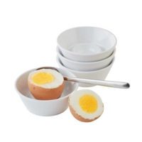 Eierbecher, 4er Set, Ø 8 cm, H: 3 cm Melamin, weiss