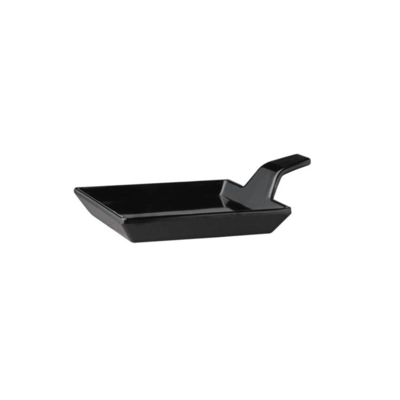 Fingerfood-Teller, 9.5x9.5cm, H: 1.5/3.5 cm, black _1