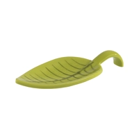 Fingerfood-Löffel Leaf, 10 x 4.5 cm, H: 1.5 cm Melamin, grün