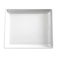 GN 1/2 Plateau Float blanc, 32.5x26.5 cm, H: 3cm, Melamine