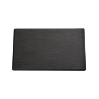 Tablett Slate GN 1/3 schwarz 32.5 x 17.6cm, H: 1cm Schieferlook