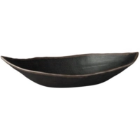 Blattschale Marone schwarz 36 x 19cm, H: 8cm, 0.9l 