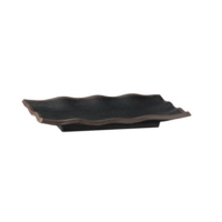 Tablett Marone, 27.5 x 11 cm, H: 2 cm Melamin, schwarz